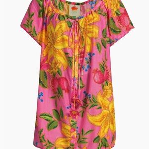 pink leopard forest mini dress Pink Leopard Forest Midi Dress  FARM Rio